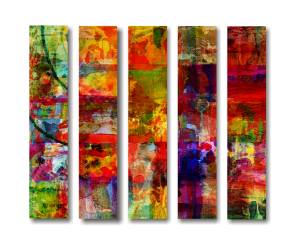 Abstract Artwork - Split Canvas Print | Lazer Art & Frame
