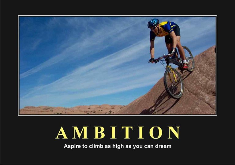Ambition Motivational Posters A4 : A3 - Lazer Art & Frame