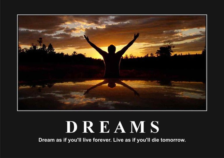 Dreams Motivational Posters A4 : A3 - Lazer Art & Frame