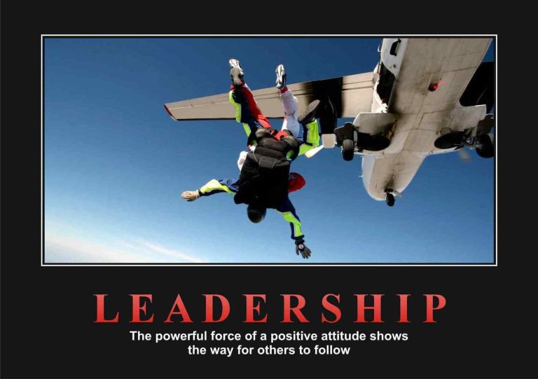 Leadership ‑ Skydive Motivational Posters A4 : A3 - Lazer Art & Frame
