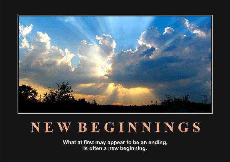 New Beginnings Motivational Posters A4 : A3 - Lazer Art & Frame