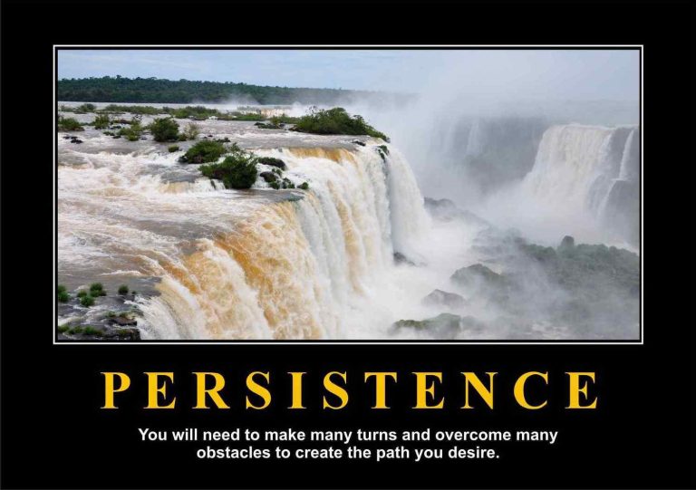 Persistence Motivational Posters A4 : A3 - Lazer Art & Frame
