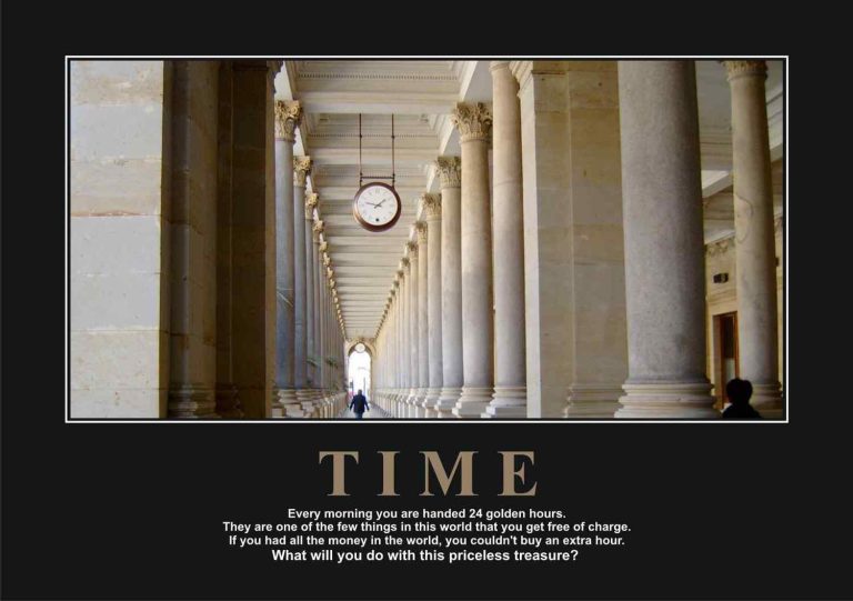 Time Motivational Posters A4 : A3 - Lazer Art & Frame